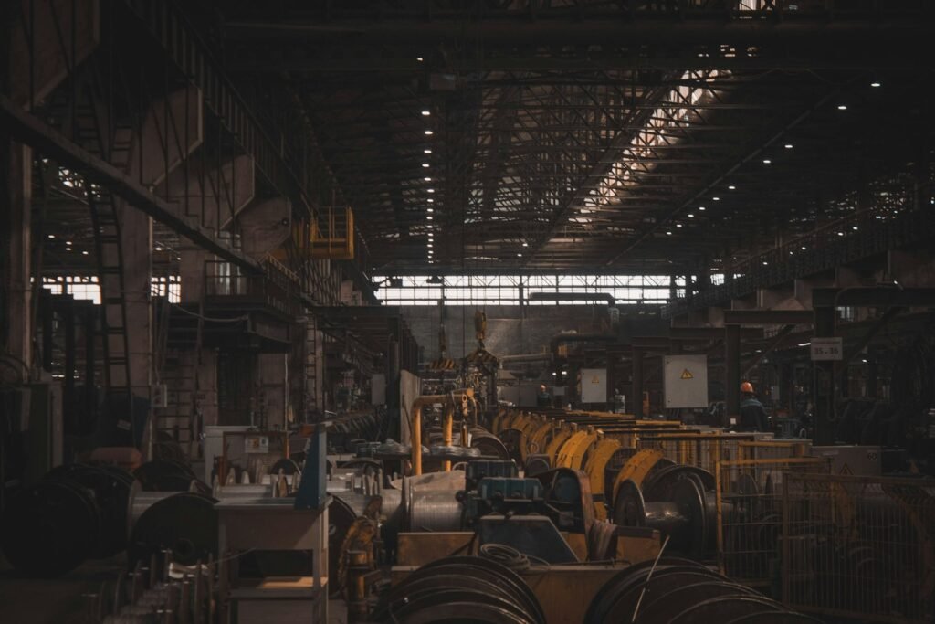 Atelier de fabrication avec ses machines